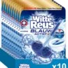 Witte Reus Blauw Actief Toiletblok - Hygiene - WC Blokjes Voordeelverpakking - 10 Stuks