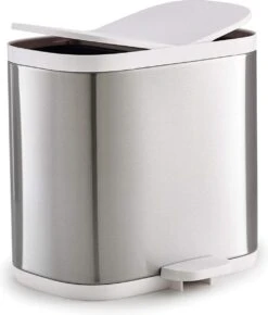 Joseph Joseph Badkamer Split Prullenbak - 6 Liter - Met 2 Compartimenten - RVS -Huishoudelijke Schoonmaak 1023x1200 2