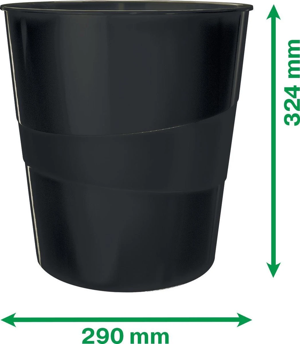 Leitz Recycle Papiermand - Zwart 7 Leitz Recycle Papiermand - Zwart - Afbeelding 5