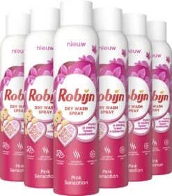 Robijn Pink Sensation Dry Wash Spray - 6 X 200 Ml - Voordeelverpakking -Huishoudelijke Schoonmaak 1054x1200 2