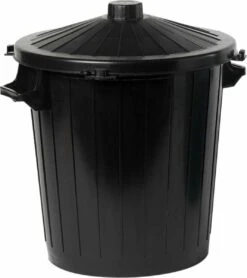 Merkloos Prullenbak - Kunststof - Zwart - 80 Liter 6 Merkloos Prullenbak - Kunststof - Zwart - 80 Liter -Huishoudelijke Schoonmaak 1067x1200 3