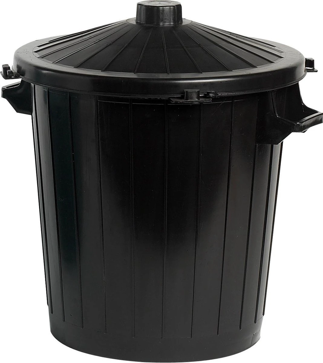 Merkloos Prullenbak - Kunststof - Zwart - 80 Liter 3 Merkloos Prullenbak - Kunststof - Zwart - 80 Liter