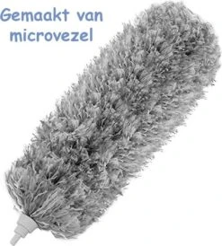 Fain® Plumeau Met Telescoopsteel – Grijs – 80 Tot 240 Cm - Uitschuifbaar – Wasbaar - Flexibel 360° Draaibaar – Duster - Microvezel Ragebol -Huishoudelijke Schoonmaak 1082x1200