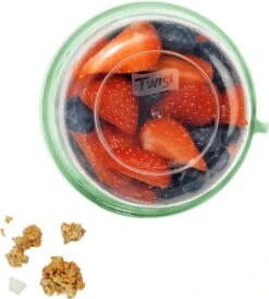 Lock&Lock Yoghurtbeker - Yoghurt Beker To Go - Muesli Beker To Go - Lunchpot - Lunchbeker - Medium - 560 Ml + 310 Ml - Groen -Huishoudelijke Schoonmaak 1082x1200 5