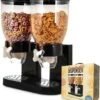 MikaMax Cornflakes Dispenser - Voorraadbus - Cornflakes Voorraadpot - Ontbijt Granendispenser - Zwart - 2 X 500 Gram -Huishoudelijke Schoonmaak 1086x1200 5