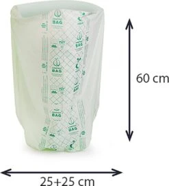 Composteerbare Afvalzakjes – 30L – Biologisch Afbreekbaar – Europees Gecertificeerd – Biobased Materiaal -Huishoudelijke Schoonmaak 1095x1200 8