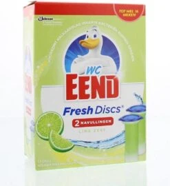 WC Eend Fresh Discs Navul Duo Lime 72 Ml 15 WC Eend Fresh Discs Navul Duo Lime 72 Ml -Huishoudelijke Schoonmaak 1096x1200 1