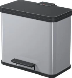 Hailo Öko Trio Plus Prullenbak - 3 X 9L - Zilver -Huishoudelijke Schoonmaak 1115x1200 3