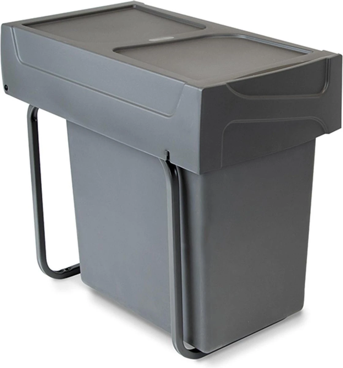 Eleganca Afvalbak 20 Liter – Inbouw Prullenbak – Inbouw Afvalemmer 20L – Uittrekbare Prullenbak – Vuilnisbak -Afvalemmer Keuken – Hygiënisch – Ruimtebesparend Vuilnisbak – Grijs – B24,6xD44xH39cm 7 Eleganca Afvalbak 20 Liter – Inbouw Prullenbak – Inbouw Afvalemmer 20L – Uittrekbare Prullenbak – Vuilnisbak -Afvalemmer Keuken – Hygiënisch – Ruimtebesparend Vuilnisbak – Grijs – B24,6xD44xH39cm - Afbeelding 5