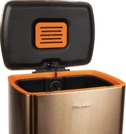 Homra Koniq Prullenbak Met Pedaal - 50 Liter - RVS - Pedaalemmer - Automatisch Lucht Filter - Odor Control - 50L Capaciteit - Soft Close Deksel - Afvalemmer - Design - Hygiënisch - Koper 26 Homra Koniq Prullenbak Met Pedaal - 50 Liter - RVS - Pedaalemmer - Automatisch Lucht Filter - Odor Control - 50L Capaciteit - Soft Close Deksel - Afvalemmer - Design - Hygiënisch - Koper -Huishoudelijke Schoonmaak 1129x1200 5