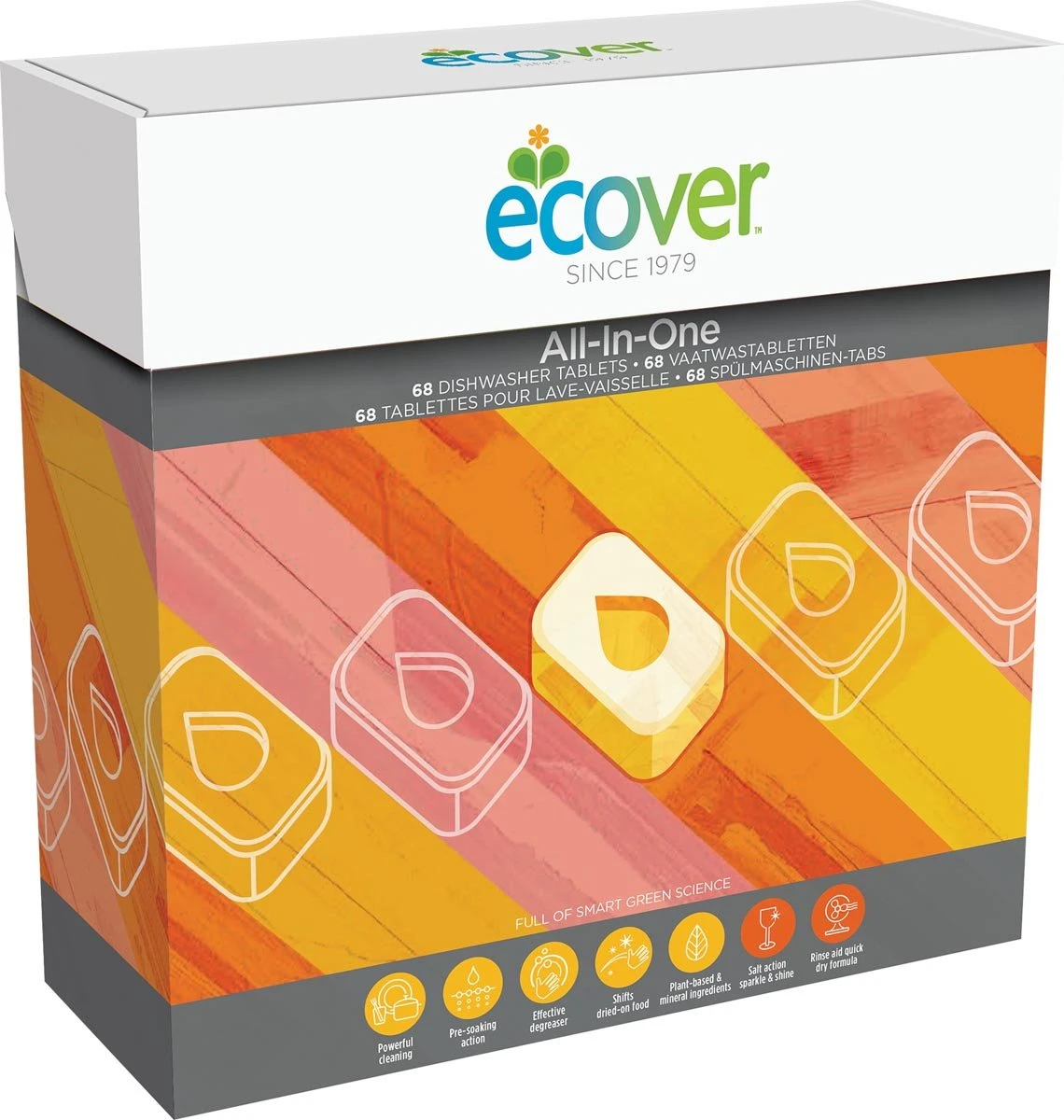 Ecover - Vaatwastabletten All In One - 68 Tabs 7 Ecover - Vaatwastabletten All In One - 68 Tabs - Afbeelding 5
