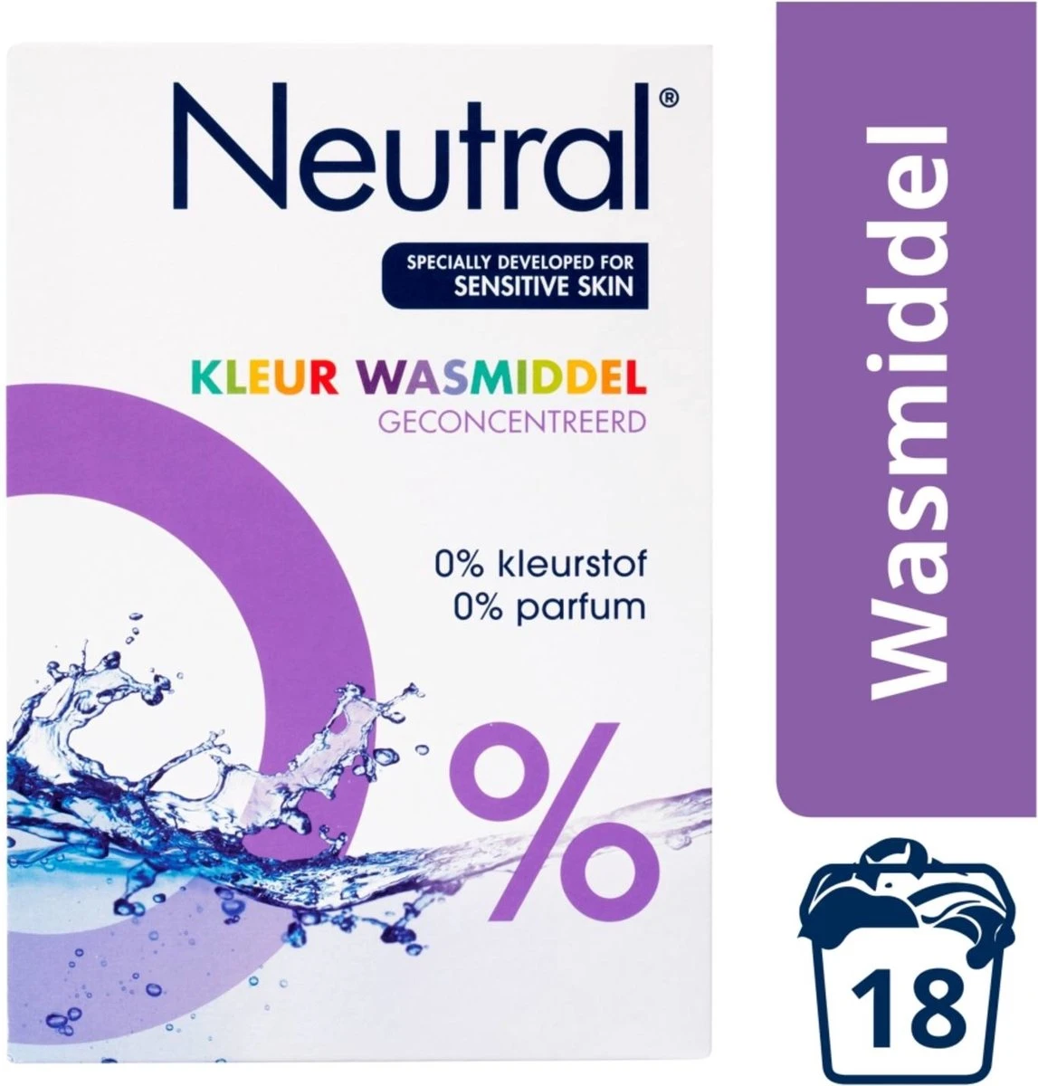 Neutral 0% Kleur Parfumvrij Waspoeder - 18 Wasbeurten - 1,188 Kg - Wasmiddel 3 Neutral 0% Kleur Parfumvrij Waspoeder - 18 Wasbeurten - 1,188 Kg - Wasmiddel
