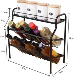 Zindoo Kruidenrek Zwart 3-laags Staand - Specerijen Rek - Kruiden Rek - Duurzaam RVS - Anti Slip Onderzijde - Specerijenstandaard – Keukenorganizer - Spice Rack - Kitchen Rack - Spice Organizer Keukenaccessoire - ZIN-SR05 12 Zindoo Kruidenrek Zwart 3-laags Staand - Specerijen Rek - Kruiden Rek - Duurzaam RVS - Anti Slip Onderzijde - Specerijenstandaard – Keukenorganizer - Spice Rack - Kitchen Rack - Spice Organizer Keukenaccessoire - ZIN-SR05 -Huishoudelijke Schoonmaak 1154x1200 6
