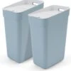 Curver Ready To Collect Prullenbak 30L - Set 2 Stuks - Blauw/Grijs