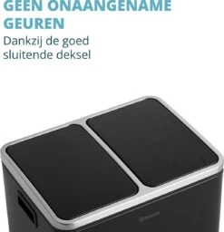 Homra BLINQ Afvalscheiding Prullenbak Met 2 Vakken - 2 X 15 L Inhoud - Duo Pedaalemmer Zwart - Afvalemmer 30 Liter - Recycle Afvalbak - Zwarte Afvalscheidingsprullenbak - Hygiënisch Afval Scheiden - Keuken Vuilbak - Kantoor 18 Homra BLINQ Afvalscheiding Prullenbak Met 2 Vakken - 2 X 15 L Inhoud - Duo Pedaalemmer Zwart - Afvalemmer 30 Liter - Recycle Afvalbak - Zwarte Afvalscheidingsprullenbak - Hygiënisch Afval Scheiden - Keuken Vuilbak - Kantoor -Huishoudelijke Schoonmaak 1159x1200 5