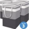 Draagbare Wasmand Met Versterkte Handgrepen - Set Van 3 X 75L Inhoud - Opvouwbaar - Waszakken Voor Wasgoed - Wassorteerder - Organizer Kleding - Wasbox -Huishoudelijke Schoonmaak 1161x1200 1