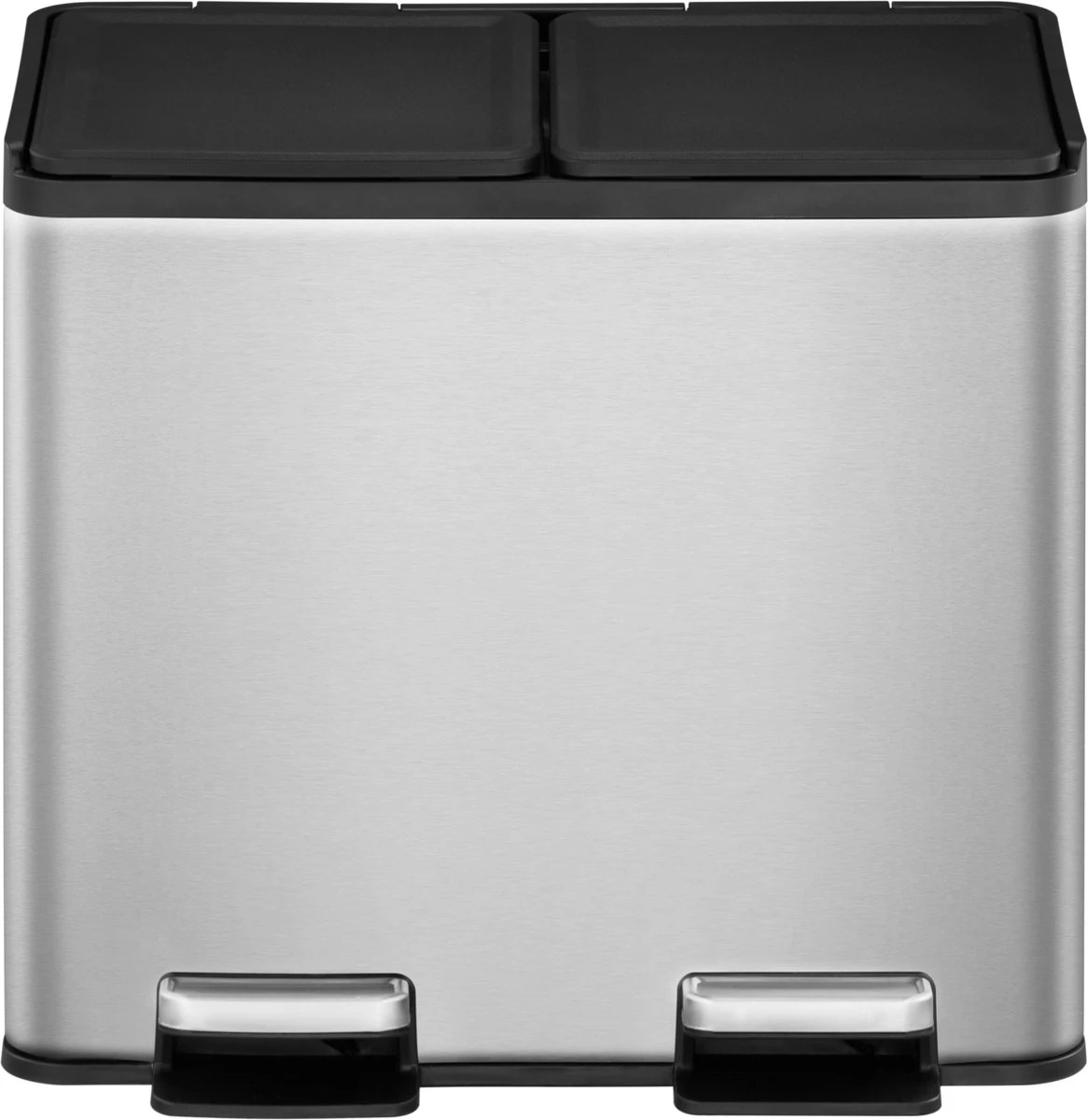 EKO Essential Splitted Prullenbak - 2x 10 L - Mat RVS 4 EKO Essential Splitted Prullenbak - 2x 10 L - Mat RVS - Afbeelding 2