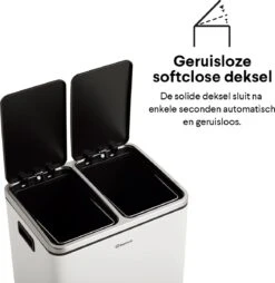 Homra BLINQ Afvalscheiding Prullenbak Met 2 Vakken - 2 X 15 L Inhoud - Duo Pedaalemmer Wit - Afvalemmer 30 Liter - Recycle Afvalbak - Witte Afvalscheidingsprullenbak - Hygiënisch Afval Scheiden - Keuken Vuilbak - Kantoor 29 Homra BLINQ Afvalscheiding Prullenbak Met 2 Vakken - 2 X 15 L Inhoud - Duo Pedaalemmer Wit - Afvalemmer 30 Liter - Recycle Afvalbak - Witte Afvalscheidingsprullenbak - Hygiënisch Afval Scheiden - Keuken Vuilbak - Kantoor -Huishoudelijke Schoonmaak 1167x1200 6