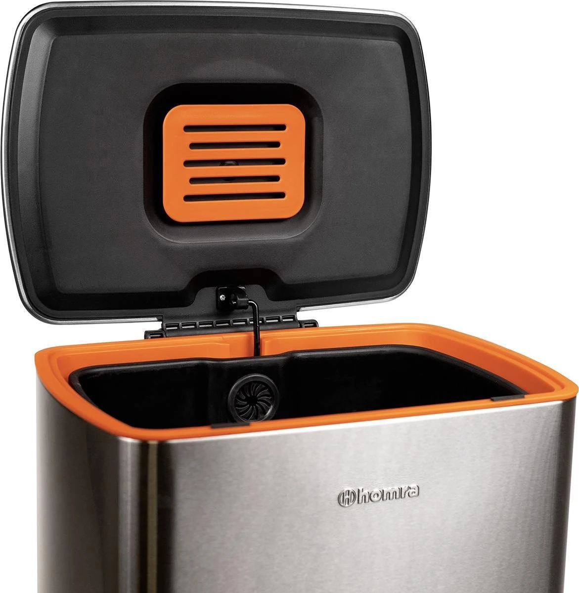 Pedaalemmer RVS 50 Liter - Prullenbak Met Pedaal Homra KONIQ - 50L Zilver - Automatische Lucht Filter - Odor Control Filter - Softclose Deksel - Design Afvalemmer - Duurzaam Vingerafdrukvrij En Vuilafstotend RVS - Keuken En Kantoor Vuilbak 11 Pedaalemmer RVS 50 Liter - Prullenbak Met Pedaal Homra KONIQ - 50L Zilver - Automatische Lucht Filter - Odor Control Filter - Softclose Deksel - Design Afvalemmer - Duurzaam Vingerafdrukvrij En Vuilafstotend RVS - Keuken En Kantoor Vuilbak - Afbeelding 9