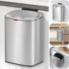 Prullenbak RVS™ - Ophangbaar - Badkamer - WC - Keuken - Kantoor - 8L -Huishoudelijke Schoonmaak 1177x1200 14