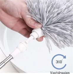 Fain® Plumeau Met Telescoopsteel – Grijs – 80 Tot 240 Cm - Uitschuifbaar – Wasbaar - Flexibel 360° Draaibaar – Duster - Microvezel Ragebol -Huishoudelijke Schoonmaak 1181x1200 3