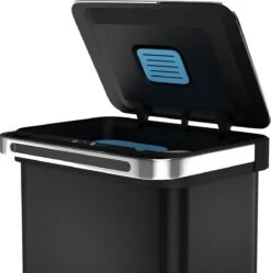 Homra DEXER Afvalscheiding Prullenbak - 4 Vakken - 60 Liter (2×18L + 2×12L) - Recycle Sensor Prullenbak - RVS Afvalemmer - Afvalscheidingsprullenbak - Design Keuken Afvalemmer - Automatische Lucht- En Bacterie Filter - Soft Close Deksel – Kleur Zwart 30 Homra DEXER Afvalscheiding Prullenbak - 4 Vakken - 60 Liter (2×18L + 2×12L) - Recycle Sensor Prullenbak - RVS Afvalemmer - Afvalscheidingsprullenbak - Design Keuken Afvalemmer - Automatische Lucht- En Bacterie Filter - Soft Close Deksel – Kleur Zwart -Huishoudelijke Schoonmaak 1191x1200 14