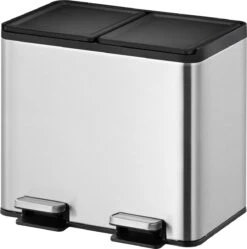 EKO Essential Splitted Prullenbak - 2x 10 L - Mat RVS 11 EKO Essential Splitted Prullenbak - 2x 10 L - Mat RVS -Huishoudelijke Schoonmaak 1191x1200 15