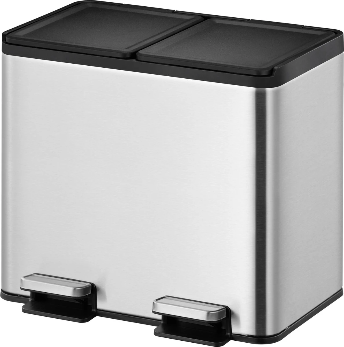 EKO Essential Splitted Prullenbak - 2x 10 L - Mat RVS 7 EKO Essential Splitted Prullenbak - 2x 10 L - Mat RVS - Afbeelding 5