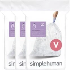 Simplehuman Afvalzakken 16-18 Liter Code V Transparant - 60 Stuks 12 Simplehuman Afvalzakken 16-18 Liter Code V Transparant - 60 Stuks -Huishoudelijke Schoonmaak 1194x1200 20