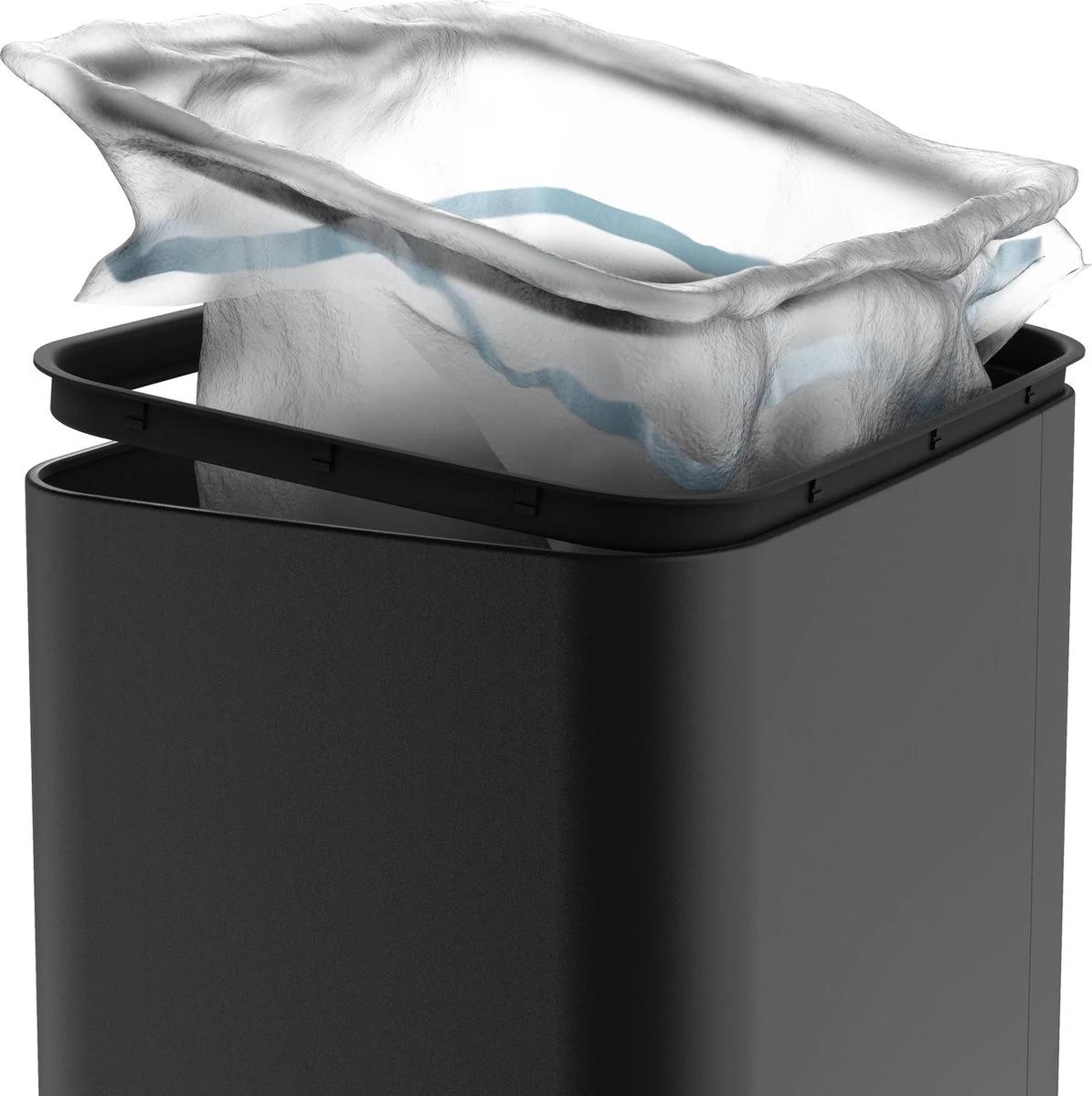 Stangvollby Gimo Sensor Prullenbak - 45 Liter - RVS - Zwart - Automatische Soft Close Deksel - Zwarte Keuken Afvalemmer - Kantoor Vuilbak - Scandinavisch Design - Infrarood Bewegingssensor - 50 Liter Afvalbak - Vingerafdrukvrij - Hygiënisch 9 Stangvollby Gimo Sensor Prullenbak - 45 Liter - RVS - Zwart - Automatische Soft Close Deksel - Zwarte Keuken Afvalemmer - Kantoor Vuilbak - Scandinavisch Design - Infrarood Bewegingssensor - 50 Liter Afvalbak - Vingerafdrukvrij - Hygiënisch - Afbeelding 7