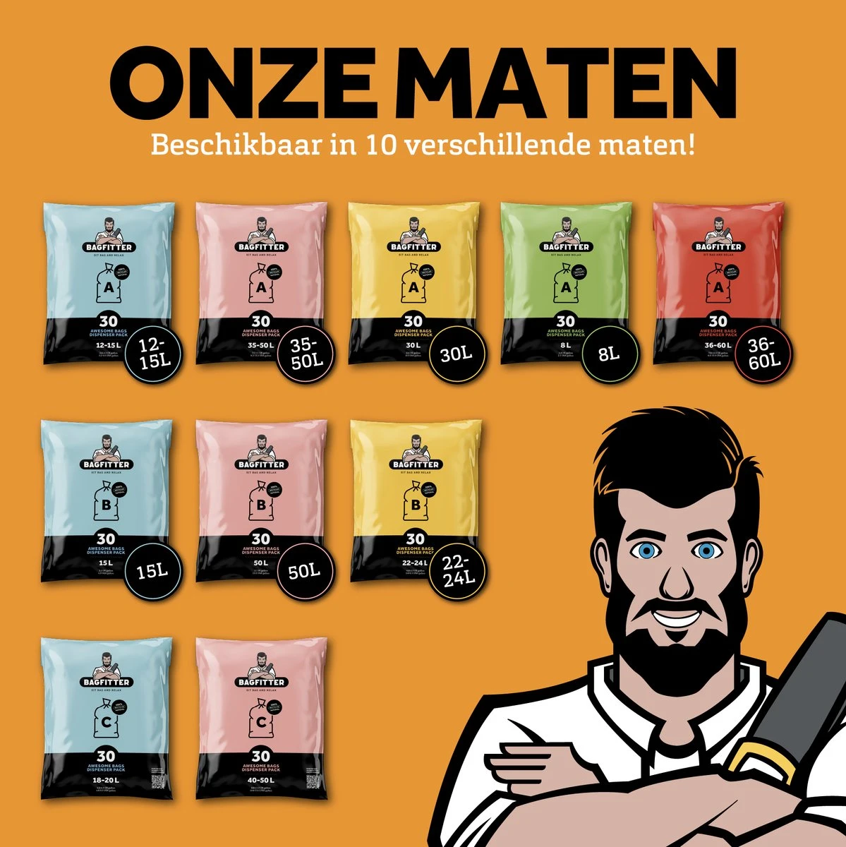 BagFitter Roze B 50L Vuilniszak Met Trekband Van 100% Gerecycled Plastic - 75cm X 61cm - 30 Stuks - 50 Liter - Vuilniszakken - Afvalzakken - Prullenbakzakken Geschikt Voor O.a. Homra Lux En StangVollby Mandal 8 BagFitter Roze B 50L Vuilniszak Met Trekband Van 100% Gerecycled Plastic - 75cm X 61cm - 30 Stuks - 50 Liter - Vuilniszakken - Afvalzakken - Prullenbakzakken Geschikt Voor O.a. Homra Lux En StangVollby Mandal - Afbeelding 6