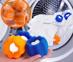 Merkloos Wasbol - Kat - Haarverwijderaar Voor Huisdieren - Haarverwijderaar - Wasbollen Voor Wasmachine - Wasbollen - 6 Stuks - Drogerballen. -Huishoudelijke Schoonmaak 1200x1027