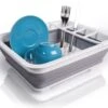 Amazy Afdruiprek Opvouwbaar & Bpa-vrij - Afdruiprek Voor Het Drogen Van Bestek, Borden, Glazen & Flessen - Afdruipmat In Grijs-wit Van Kunststof & Silicone Voor Gootsteen, Spoelbakken, Keuken -Huishoudelijke Schoonmaak 1200x1030 1