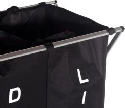 Wassorteerder - Wasmand Met 2 Vakken - Opvouwbaar - Zwart - Goets 7 Wassorteerder - Wasmand Met 2 Vakken - Opvouwbaar - Zwart - Goets -Huishoudelijke Schoonmaak 1200x1040 4