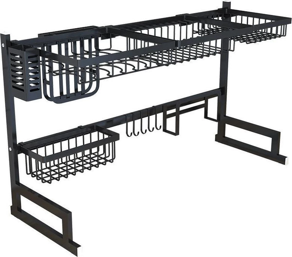 Sens Design Afwasrek Zwart - Afdruiprek - 82,5 Cm - RVS 7 Sens Design Afwasrek Zwart - Afdruiprek - 82,5 Cm - RVS - Afbeelding 5