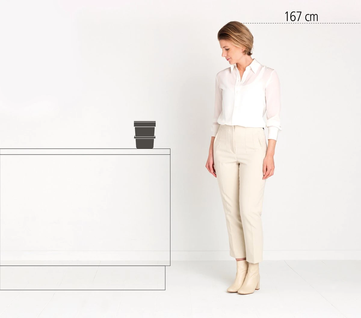 Brabantia Sort & Go Aanrecht Afvalbakje - 3 L - Fir Green 6 Brabantia Sort & Go Aanrecht Afvalbakje - 3 L - Fir Green - Afbeelding 4