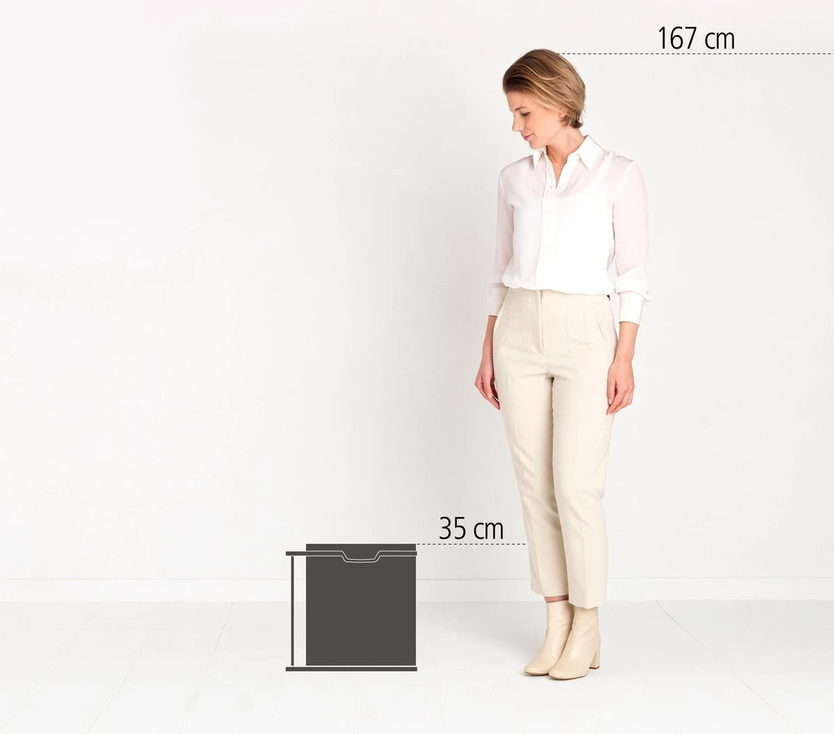 Brabantia Built-in-Bin Prullenbak - 15 L - Brilliant Steel 5 Brabantia Built-in-Bin Prullenbak - 15 L - Brilliant Steel - Afbeelding 3