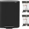 Brabantia Bo Prullenbak - 60 L - Met 80 Vuilniszakken - Matt Black 2 Brabantia Bo Prullenbak - 60 L - Met 80 Vuilniszakken - Matt Black -Huishoudelijke Schoonmaak 1200x1060 8