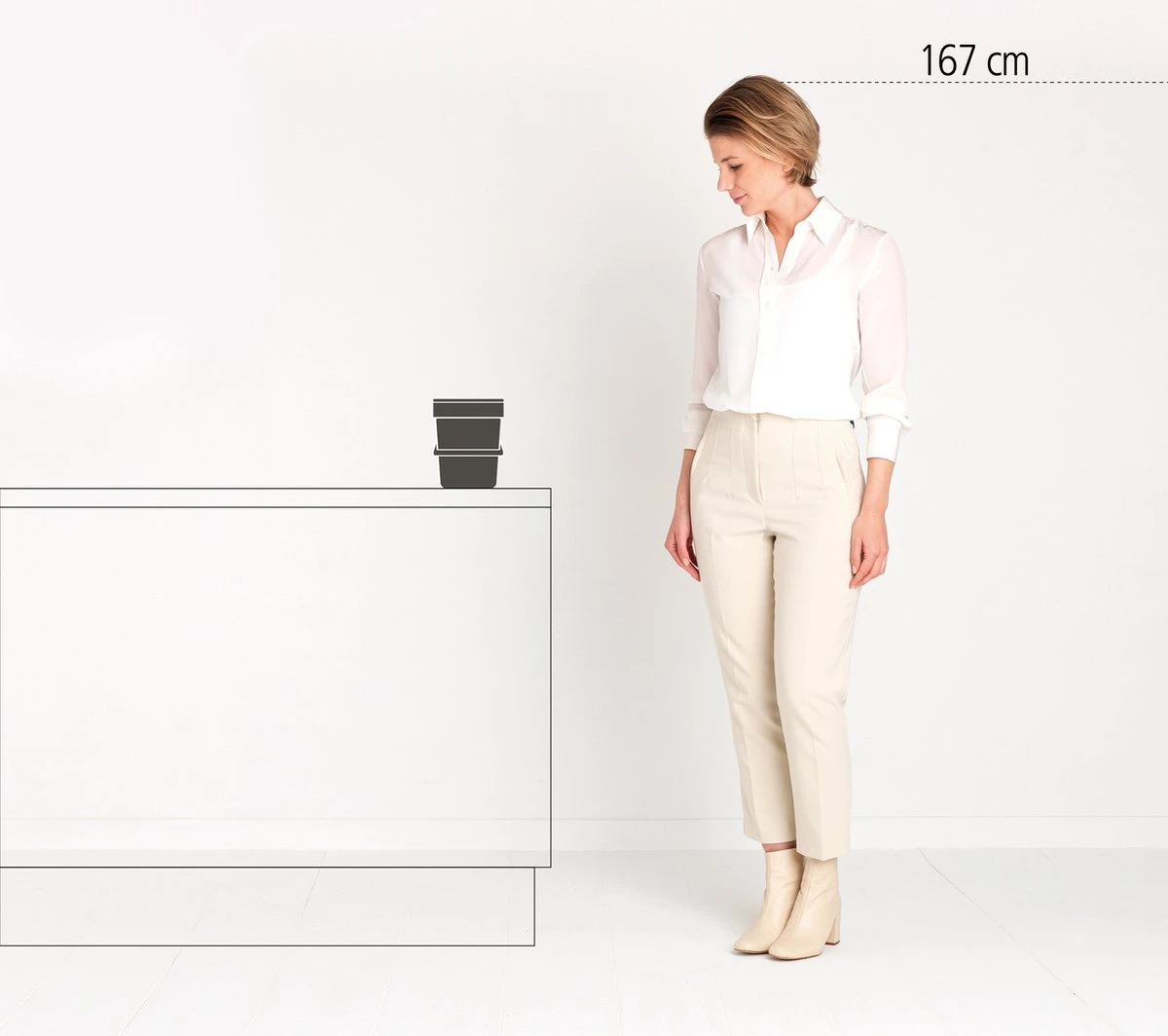 Brabantia Sort & Go Aanrecht Afvalbakje - 3 L - Jade Green 6 Brabantia Sort & Go Aanrecht Afvalbakje - 3 L - Jade Green - Afbeelding 4