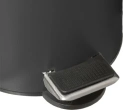 Prullenbak/pedaalemmer Donkergrijs Metaal 3 Liter - 17 X 24 Cm - Voor Badkamer En Toilet -Huishoudelijke Schoonmaak 1200x1070 4