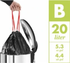 Hailo Compact-Box M Prullenbak - 15 L - Inbouwprullenbak - RVS -Huishoudelijke Schoonmaak 1200x1080 6