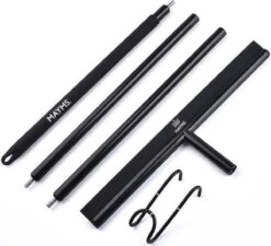 MAYMS® Vloerwisser Badkamer - Vloertrekker - Vloertrekker Met Steel - Floor Wiper - Aftrekker - RVS - Zwart - Design - Wisser - Vloerwisser Douche -Huishoudelijke Schoonmaak 1200x1091 4