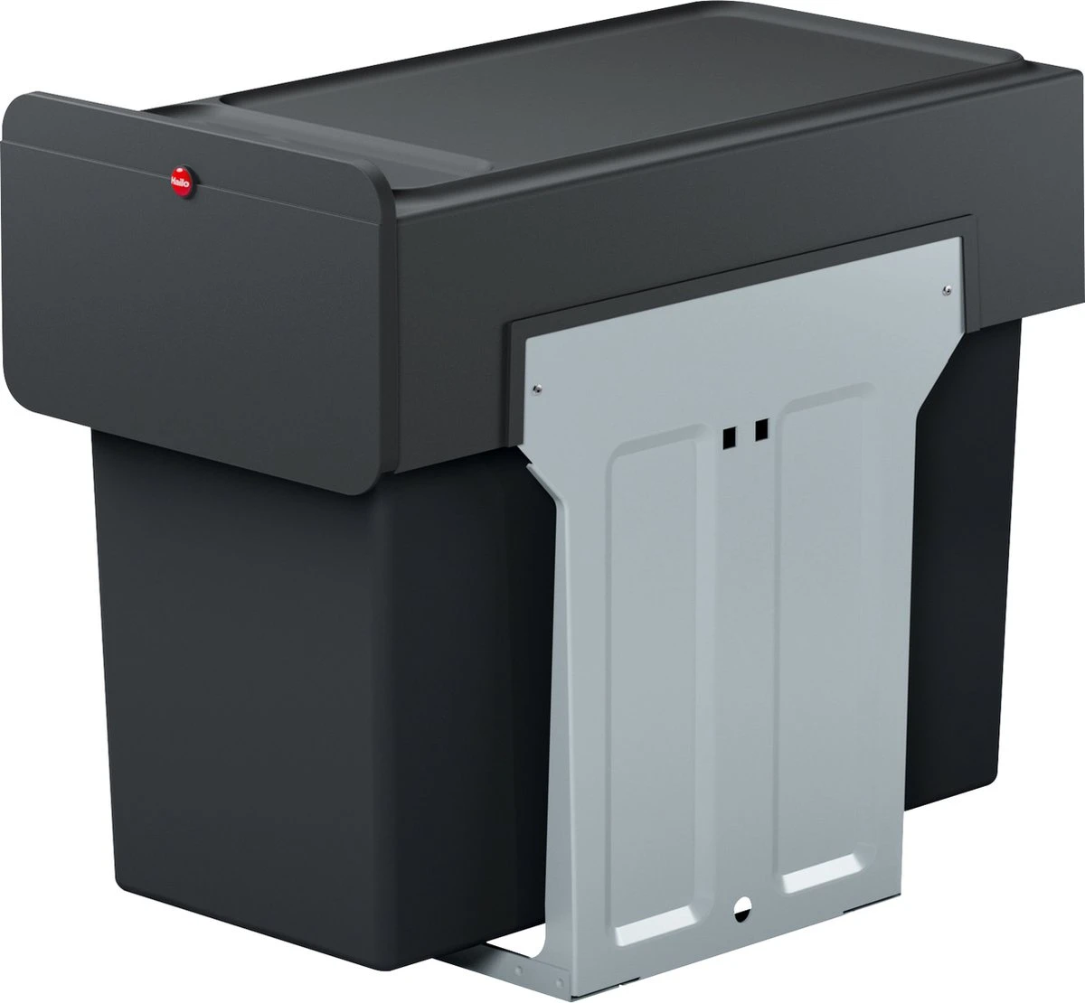 Hailo 0310-300 EcoLine Design Trio L Inbouwafvalemmer 3x10L Met 3 Compartimenten Zwart 10 Hailo 0310-300 EcoLine Design Trio L Inbouwafvalemmer 3x10L Met 3 Compartimenten Zwart - Afbeelding 8