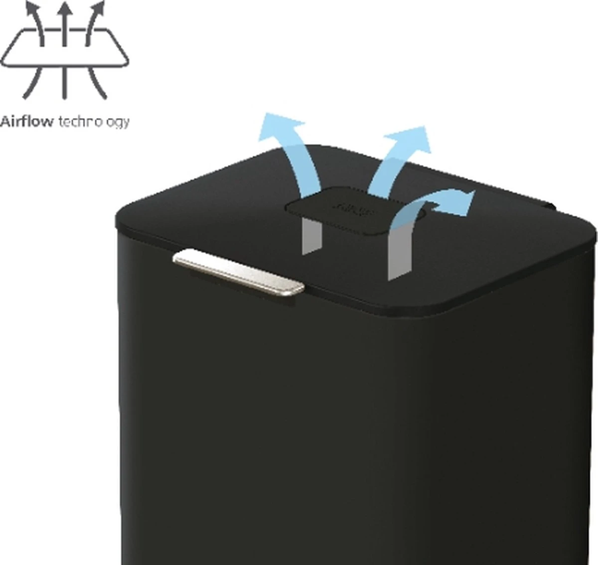 Joseph Joseph Intelligent Waste Prullenbak Totem Max - 60 L - Zwart 9 Joseph Joseph Intelligent Waste Prullenbak Totem Max - 60 L - Zwart - Afbeelding 7