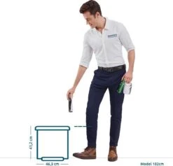 EKO Essential Recycling Prullenbak - 20 + 9 Liter - Wit -Huishoudelijke Schoonmaak 1200x1151 8