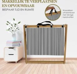 MIRI Wasmand – Wassorteerder – Gestreept – Wasmanden – Wasmand 3 Vakken – Opvouwbaar – Wasbox – Bamboe – 105L – Incl. Schroevendraaier – Laundry Basket – LIMITED EDITION 12 MIRI Wasmand – Wassorteerder – Gestreept – Wasmanden – Wasmand 3 Vakken – Opvouwbaar – Wasbox – Bamboe – 105L – Incl. Schroevendraaier – Laundry Basket – LIMITED EDITION -Huishoudelijke Schoonmaak 1200x1155 1
