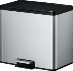 EKO EcoCasa III Recycling Prullenbak - 15 + 15 L - Mat RVS -Huishoudelijke Schoonmaak 1200x1156 22