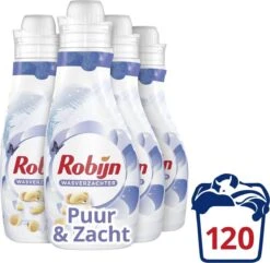 Robijn Puur & Zacht Wasverzachter - 4 X 30 Wasbeurten - Voordeelverpakking 11 Robijn Puur & Zacht Wasverzachter - 4 X 30 Wasbeurten - Voordeelverpakking -Huishoudelijke Schoonmaak 1200x1171 1