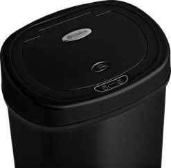 Homra FONIX Sensor Prullenbak Zwart 50 Liter - Automatische Soft Close Deksel - 50L - Zwarte Afvalemmer - Infrarood Sensor - Vuilnisbak Met Elektrische Deksel - Sensorbediening - Vingerafdrukvrij - Vuilafstotend - Zwarte Keuken En Kantoor Vuilbak -Huishoudelijke Schoonmaak 1200x1175 10