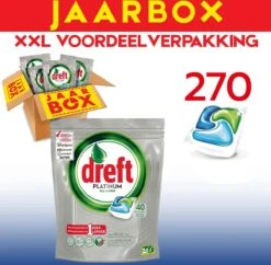 Dreft All In One Platinum - 270 Stuks - Vaatwastabletten - Jaarbox - Voordeelverpakking 8 Dreft All In One Platinum - 270 Stuks - Vaatwastabletten - Jaarbox - Voordeelverpakking -Huishoudelijke Schoonmaak 1200x1175 4